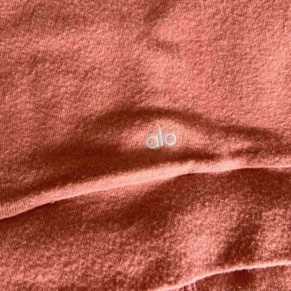 Alo Yoga Alolux Cropped Me Time Cardigan Sweater Top Button Down Soft Terracotta - Picture 10 of 11